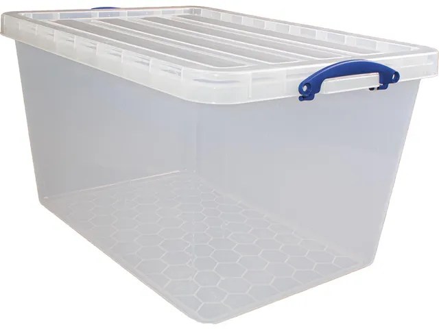 Opbergdoos 96 Liter Transparant Stapelbaar