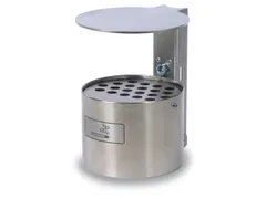 Asbak Rvs 4 liter Hxd 290x200mm Rond Met Overkapping RVS