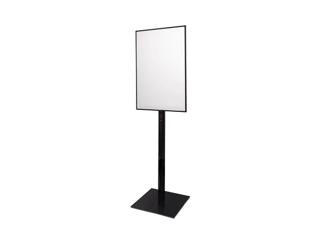 Verlichte Infostandaard LED Slide In A1 Zwart