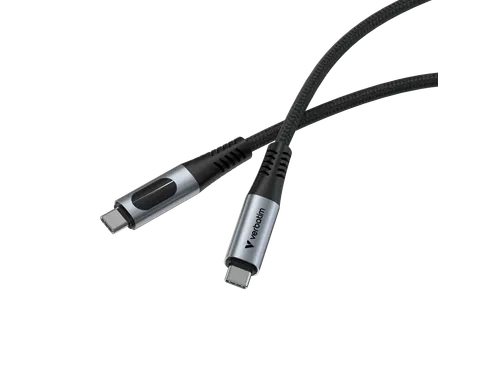 S+C Usb-C/Usb-C Kabel zwart 240W 31849 40Gbps 1.20m