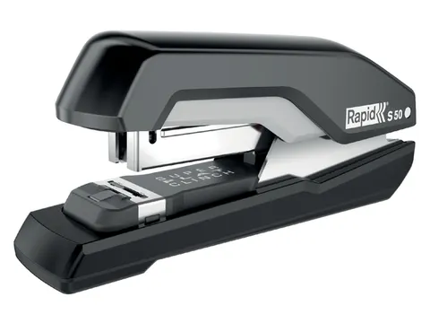 Nietmachine Rapid S50 Halfstrip 50vel 24/6 zwart/grijs