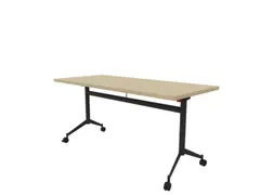 klaptafel,HxBxD 750x1600x700mm,hoekig,T-voet donkergrijs,ovale buis