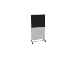 scheidingswand,HxB 1545x800mm,MP-lichtgrijs,BN8033-zwart