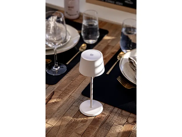 Securit Tafellamp Monte Carlo LED Wit oplaadbaar dimbaar