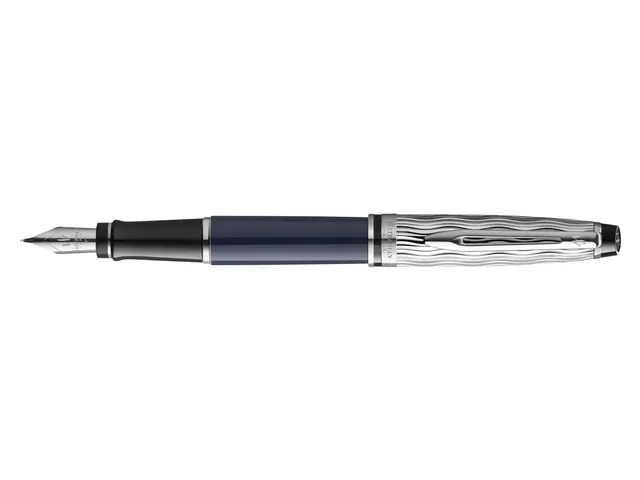 Vulpen Waterman Expert L'essence du Bleu lacquer CT Fijn Blauwe inkt