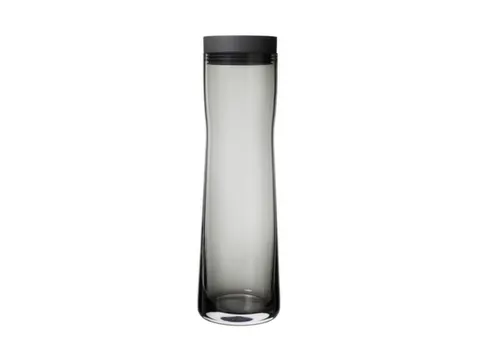 Karaf,1L,Glas,Transparant/Zwart,Deksel Zwart