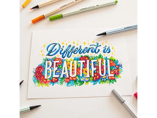 Brushstift STABILO Pen 568/44 geel