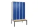 locker voor scheiding van kleding,HxBxD 2120x1200x815mm,4vak