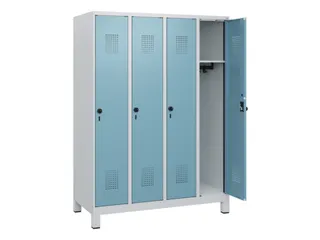 schoollocker,HxBxD 1630x1200x500mm,4vak,vak B 300mm,draaigrendel - 1