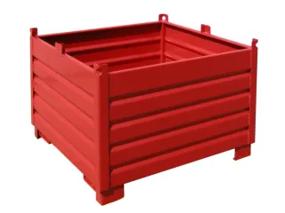 Systeem-Stapelcontainer Rood 850x1200x1200mm 1000kg Inhoud 1m³ - 1