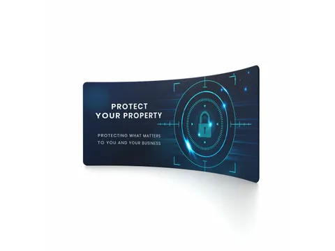 Beurswand Zipper-Wall Curved Basic 500x230cm