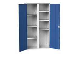 universele kast,HxBxD 2000x1050x550mm,6xStalen bodem,draaigrendelslot
