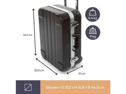 Gereedschapskoffer IN ABS 461x335x190mm 29.3 Liter