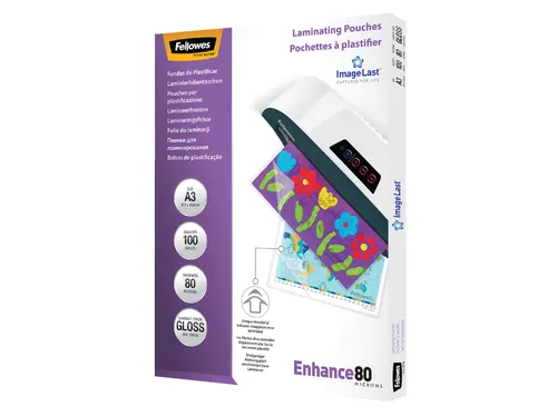 Lamineerhoes Fellowes A3 80 micron Glanzend