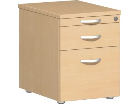 Ladenblok 570x430x600mm 1pennenlade 1lade 1hangmappenframe Beuken