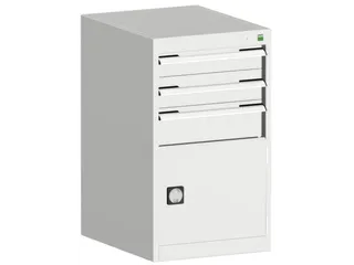 ladekast HxBxD 900x525x525mm 3laden RAL7035 - 2