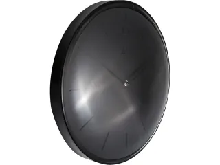 Wandklok NeXtime Glamour Ø40cm metaal zwart streepaanduiding - 6