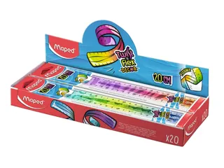 Liniaal Maped Twist 'n Flex Decor Animals 20cm display à 20 stuks ass - 1