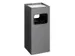 Waste Basket Metal With Ashtray Square