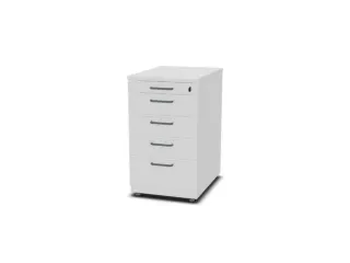 Staand Ladeblok Hxbxd 720x430x600mm 4 Laden 1 Materiaallade Bl-wit - 1