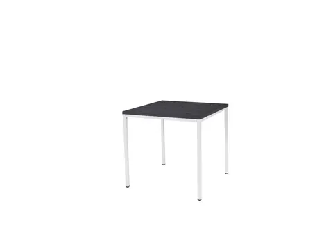 Domino Basic Tafel Vaste Hoogte 80x80 houtprint schaduw wit 4-poots