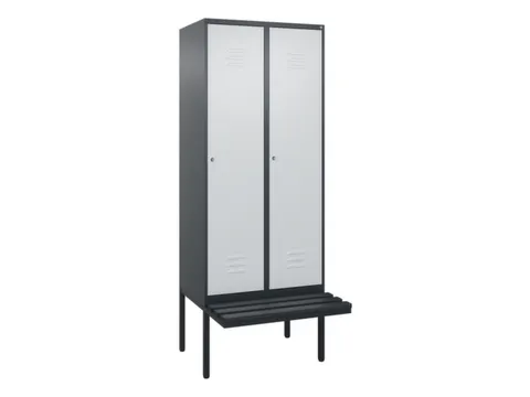 locker voor scheiding van kleding,HxBxD 2120x800x815mm,2vak