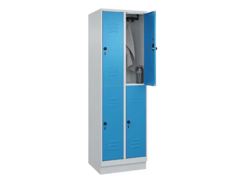 dubbeldekse locker,HxBxD 1950x600x500mm,2x2vak.,vak B 300mm