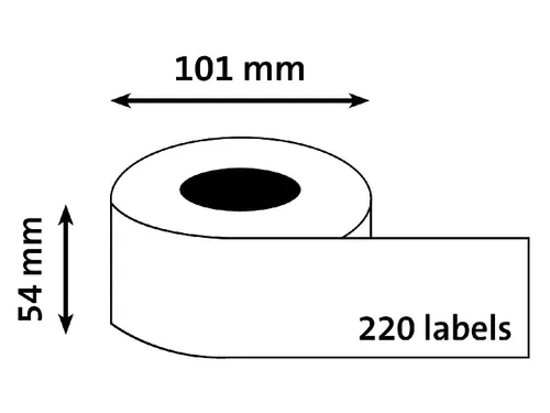 Etiket Dymo 99014 Labelprint Adreslabel Etiket 54x101mm S0722430