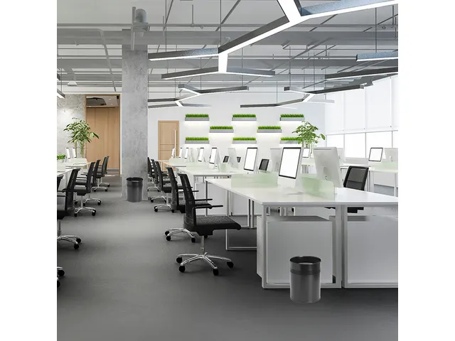 Papierbak BRASQ 15 liter zwart metaal rond