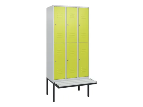 Dubbeldekse dekenkist,HxBxD 2120x900x815mm,3x2vak.,vak B 300mm