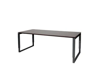 Domino Plus Bureau Hoogte Verstelbaar 2000x900mm Logan Eiken Zwart - 1