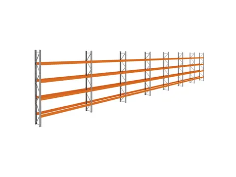 palletstelling,basis+6xaanbouw,HxBxD 4620x26000x750mm,vakl. 3400kg