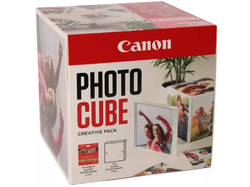 Canon Photo Cube en Frame + PP-201 Photo Paper Plus Glossy II 13x13cm