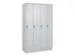 locker voor scheiding van kleding,HxBxD 1950x1200x500mm,4vak