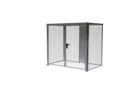magazijnbox HxBxD 2 1x2 45x1595m gaaswanden dubbele openslaande deur