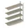 Breedvakstelling Aanbouwveld Hxbxd 2500x2251x650mm 4 Houten Legborden