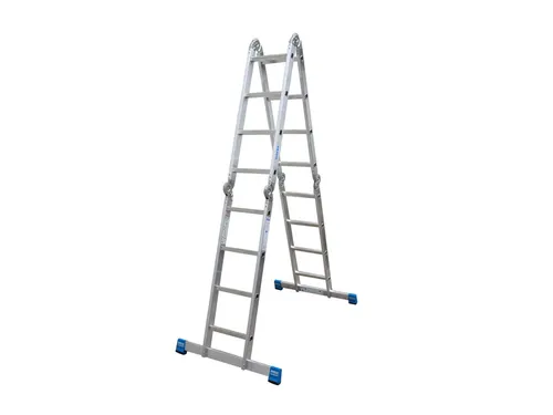 multifunctionele vouwladder,4x4,sporten,balk L 4,7m,aluminium
