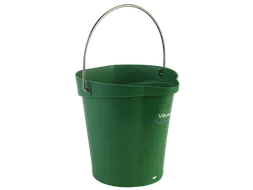 Hygiene 5688-2 emmer, 6 liter groen, maatverdeling en schenktuit