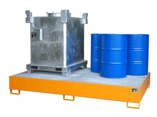 opvangbak,v. 2xIBC/10x200l vaten,opvangvol. 1000l - 1