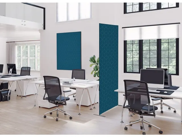 Wanddecoratie Textiel Set A1 Hexagon Blauw