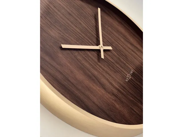Wandklok NeXtime Oslo Large 50 cm bruin