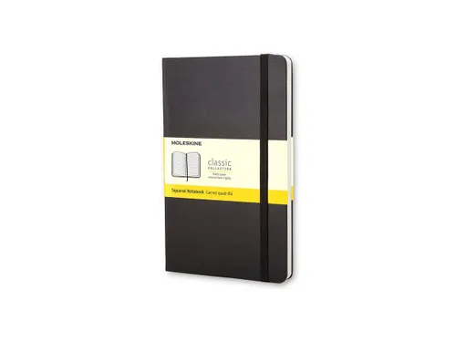 Notitieboek Moleskine pocket 90x140mm ruit 5x5mm hard cover zwart