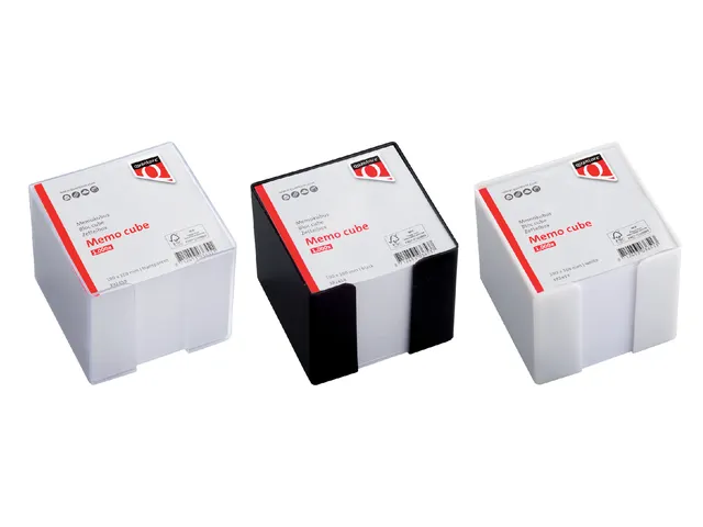 Memokubus Quantore 100x100x100mm Transparant 1000 vel wit