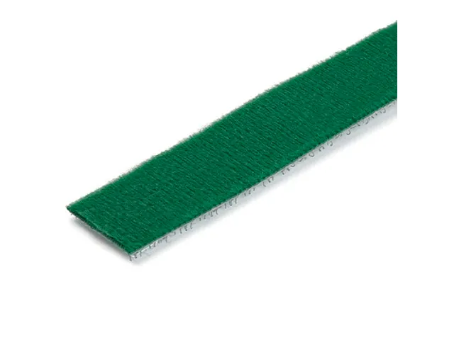 7,6m Bulk Rol Klittenband herbruikbaar groen op maat te knippen