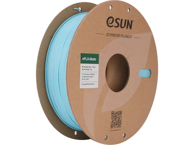 eSUN 3D printer Filament ePLA-Matte 1,75mm Licht Blauw 1kg