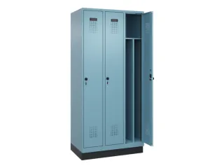 locker voor scheiding van kleding,HxBxD 1950x900x500mm,3vak - 1