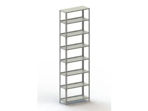 magazijnstelling,grondveld,HxBxD 2500x754x304mm,veldl. 800kg