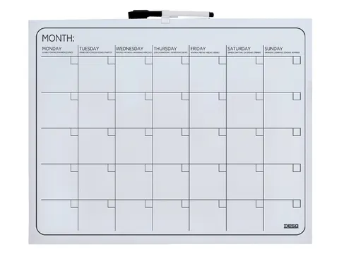 Planbord Desq maand 40x50cm magnetisch