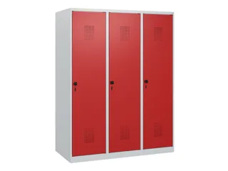 schoollocker,HxBxD 1530x1200x500mm,3vak,vak B 400mm,draaigrendel - 2