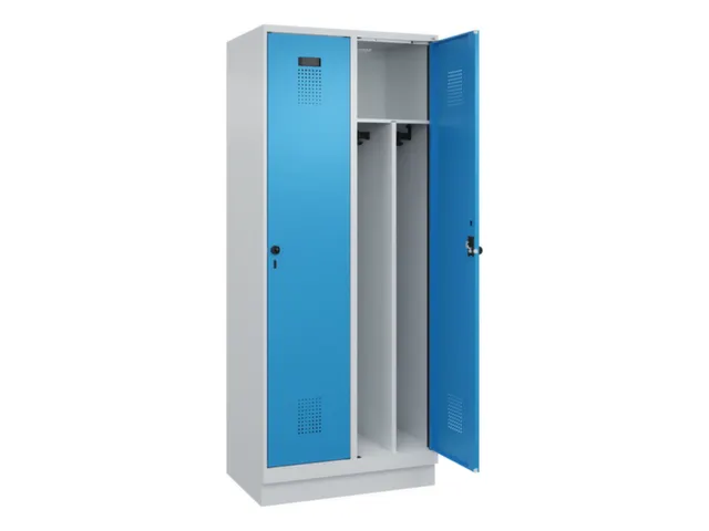 locker voor scheiding van kleding,HxBxD 1950x800x500mm,2vak